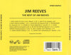 The Best Of Jim Reeves by Jim Reeves - CD Back Cover