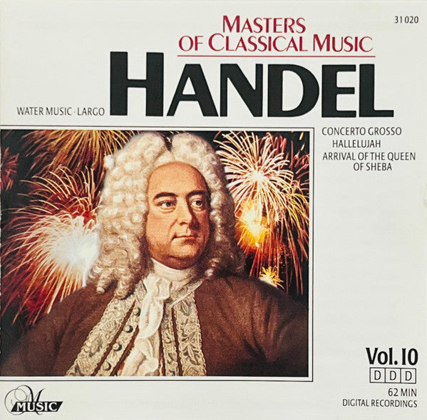 Masters Of Classical Music, Vol. 10 - Handel by Georg Friedrich Händel - CD Album Cover