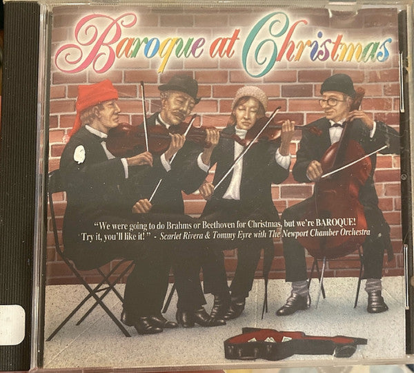 Baroque At Christmas by Scarlet Rivera, Tommy Eyre, The Newport Chamber Orchestra - CD Album Cover