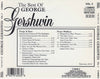The Best Of George Gershwin, Vol.2 by George Gershwin, Symphonic Rock Orchestra, Simon Gale - CD Back Cover