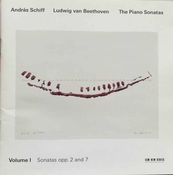 The Piano Sonatas, Volume I - Sonatas Opp. 2 And 7 by Ludwig van Beethoven, András Schiff - CD Album Cover