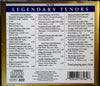 Legendary Tenors by Prima Voce - CD Back Cover