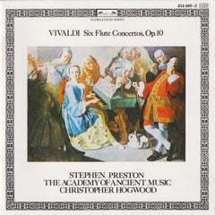 Six Flute Concertos, Op. 10 by Antonio Vivaldi, Stephen Preston, The Academy Of Ancient Music, Christopher Hogwood (CD)