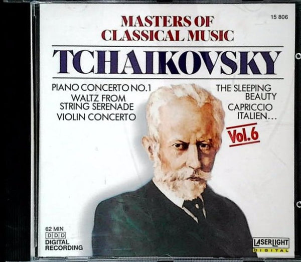 Masters Of Classical Music, Vol.6 • Peter Tchaikovsky by Pyotr Ilyich Tchaikovsky - CD Album Cover