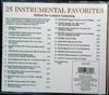 Top 25 Instrumental Christmas by Various - CD Back Cover