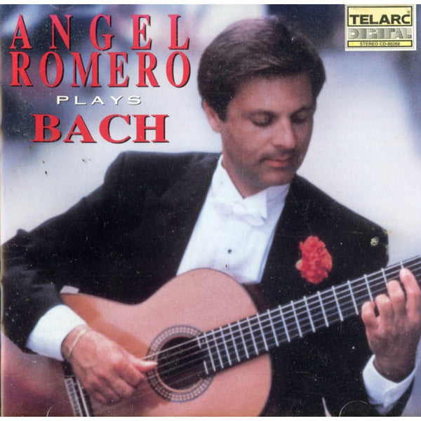 Plays Bach by Angel Romero (2), Johann Sebastian Bach - CD Album Cover