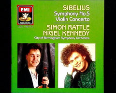 Symphony No.5 Violin Concerto by Sibelius (CD)
