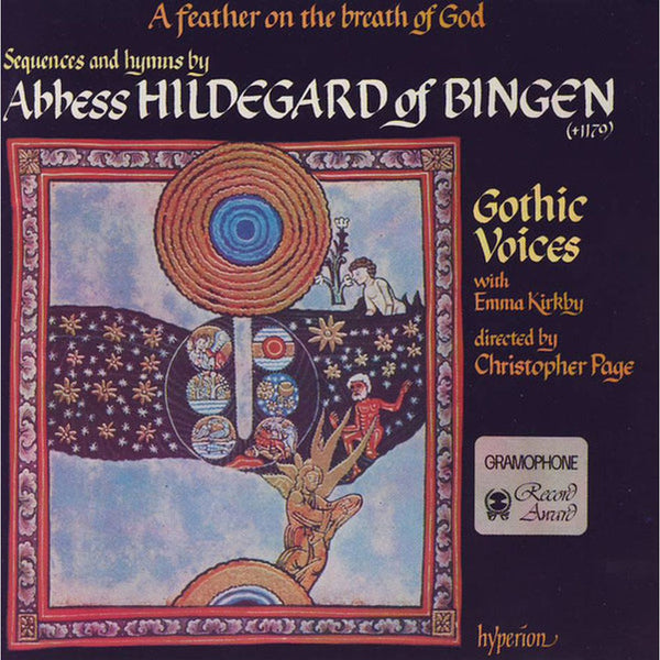A Feather On The Breath Of God by Hildegard Von Bingen, Gothic Voices (2), Emma Kirkby, Christopher Page - CD Album Cover