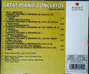 Great Piano Concertos by L. von Beethoven, F. Chopin, P.I. Tchaikovsky - CD Back Cover