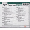The Most Famous Opera Duets by Various - CD Back Cover