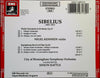 Symphony No.5 Violin Concerto by Sibelius - CD Back Cover
