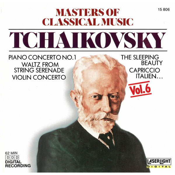 Masters Of Classical Music, Vol.6 • Peter Tchaikovsky by Pyotr Ilyich Tchaikovsky - CD Album Cover