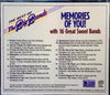 Memories of You! by The Big Bands - CD Back Cover