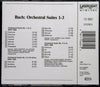 Orchestral Suites Overtures 1-3 incl. AIR by Bach - CD Back Cover