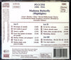 Giacomo Puccini - Madama Butterfly (Highlights) CD back cover with track list