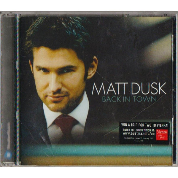 Back In Town by Matt Dusk - CD Album Cover
