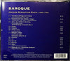 Baroque by Bach - CD Back Cover