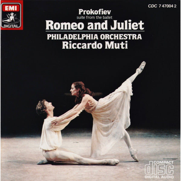 Romeo And Juliet by Sergei Prokofiev, The Philadelphia Orchestra, Riccardo Muti - CD Album Cover