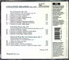 Brahms - Fantasies Op.116, Piano Pieces Op.119, Piano Sonata No.2, Op.2 CD back cover with track list