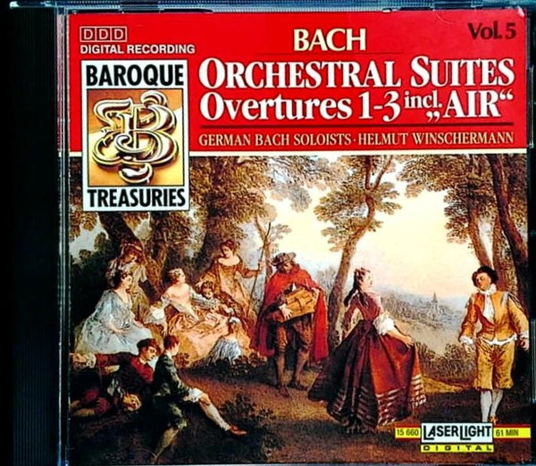 Orchestral Suites Overtures 1-3 incl. AIR by Bach - CD Album Cover