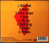 3 Inch Max - All Grow'd Up CD back cover with track list