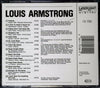 Louis Armstrong by Louis Armstrong - CD Back Cover