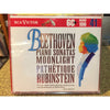 Piano Sonatas: Moonlight, Pathetique by Ludwig van Beethoven, Arthur Rubinstein - CD Album Cover
