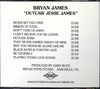 Bryan James - Unknown Album CD back cover with track list