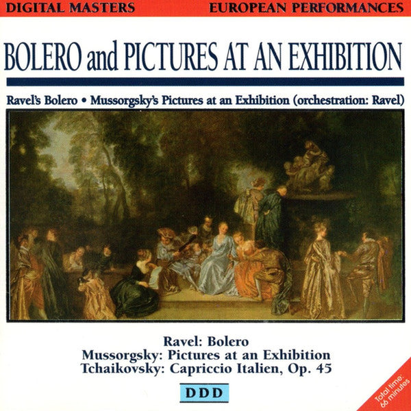 Bolero • Pictures At An Exhibition by Maurice Ravel, Modest Mussorgsky, Pyotr Ilyich Tchaikovsky - CD Album Cover
