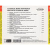 Classical Music For People Who Hate Classical Music by Various - CD Back Cover