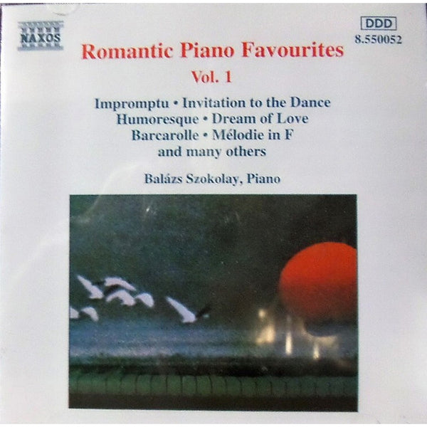 Romantic Piano Favourites Vol.1 by Balázs Szokolay - CD Album Cover