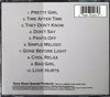 Jon - Love Hurts CD back cover with track list