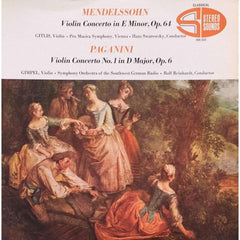Mendelssohn Violin Concerto In E Minor, Op.64 / Paganini Violin Concerto No.1 In D Major, Op.6 by Felix Mendelssohn-Bartholdy, Niccolò Paganini (Vinyl)