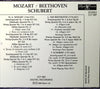 String Quartets by Wolfgang Amadeus Mozart / Ludwig van Beethoven / Franz Schubert - CD Back Cover
