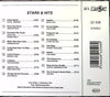 Various - Stars & Hits CD back cover with track list