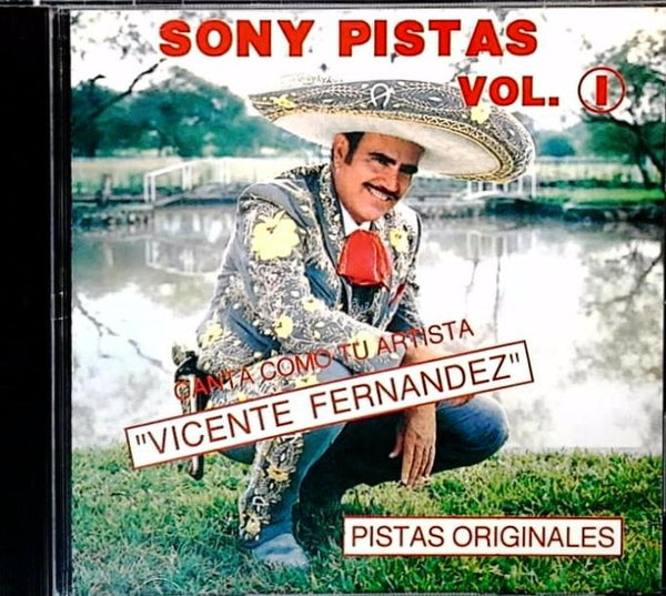 Sony Pistas Vol. 1 by Vicente Fernandez - CD Album Cover
