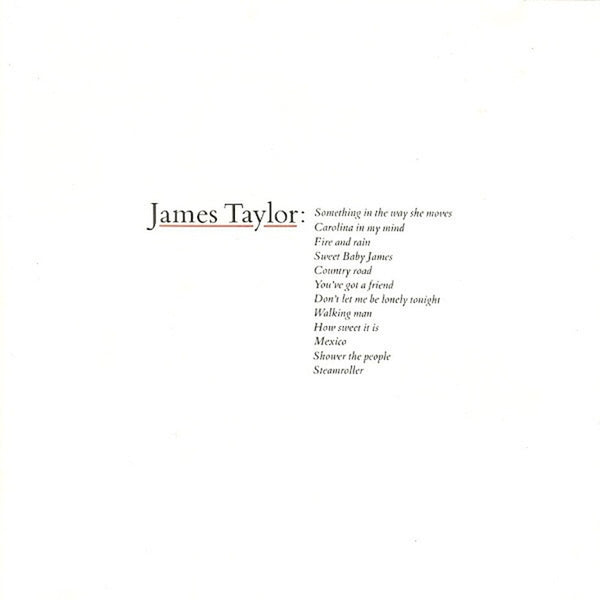 Greatest Hits by James Taylor (2) - CD Album Cover