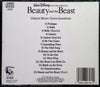 Beauty And The Beast (Original Motion Picture Soundtrack) by Alan Menken, Howard Ashman - CD Back Cover