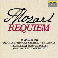 Requiem by Wolfgang Amadeus Mozart, Robert Shaw, Atlanta Symphony Orchestra, Atlanta Symphony Chorus, Arleen Auger, Delores Ziegler, Jerry Hadley, Tom Krause (CD)