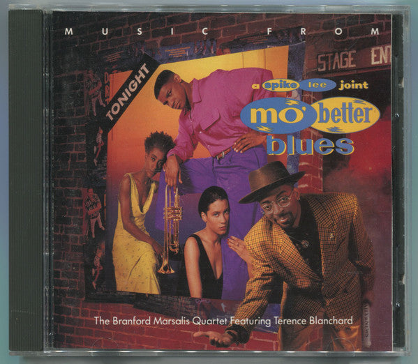 Music From Mo' Better Blues by Branford Marsalis Quartet, Terence Blanchard - CD Album Cover
