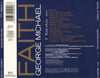 Faith by George Michael - CD Back Cover
