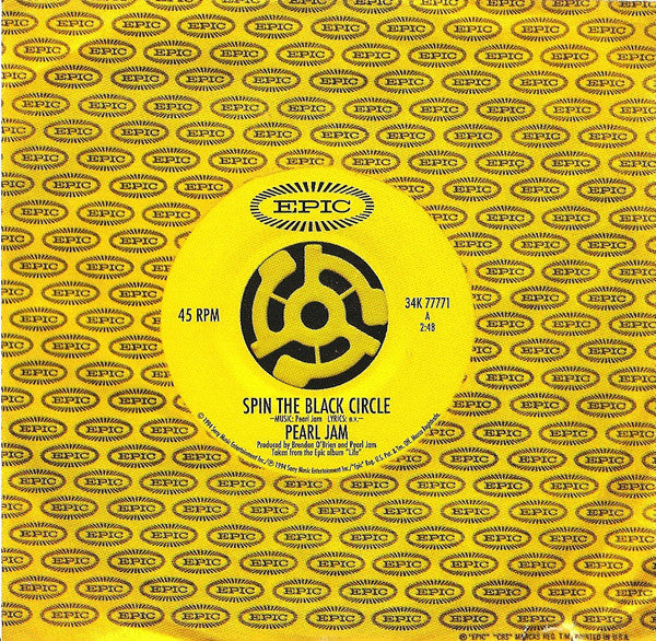 Spin The Black Circle by Pearl Jam - CD Album Cover