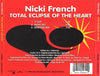 Total Eclipse Of The Heart by Nicki French - CD Back Cover
