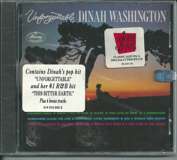 Unforgettable by Dinah Washington - CD Album Cover