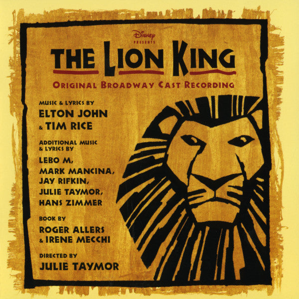 The Lion King (Original Broadway Cast Recording) by Various - CD Album Cover