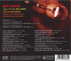 Matt Dennis Plays & Sings Matt Dennis Live In Hollywood by Matt Dennis - CD Back Cover