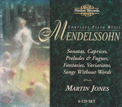 Complete Piano Music by Felix Mendelssohn-Bartholdy, Martin Jones (3) (CD)