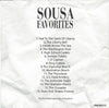 Sousa Favorites by Paul Washington Marching Band - CD Back Cover