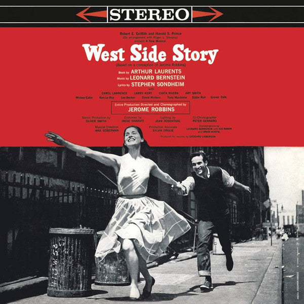West Side Story (Original Broadway Cast Recording) by Leonard Bernstein, New York Philharmonic - CD Album Cover