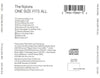 One Size Fits All by The Nylons - CD Back Cover